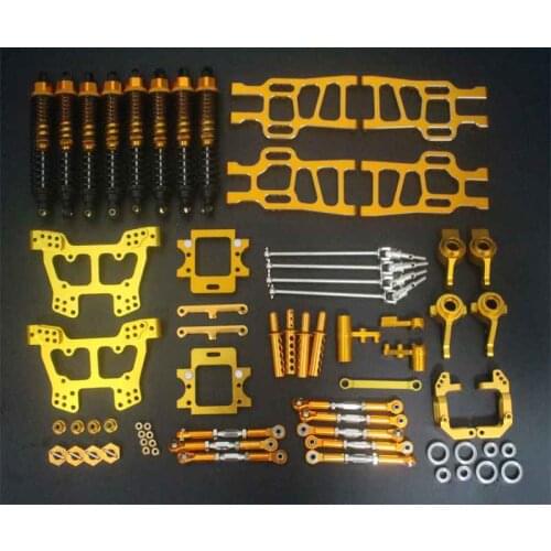 Gold Unlimited HSP 1/10 monster truck 94111 94108 whole car metal upgrade kit 102010 102011 102012 106017 108019 108022 108004