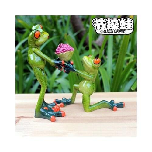 Ie cao frog creative household products wedding decoration resin crafts frog gifts women pendulum dies