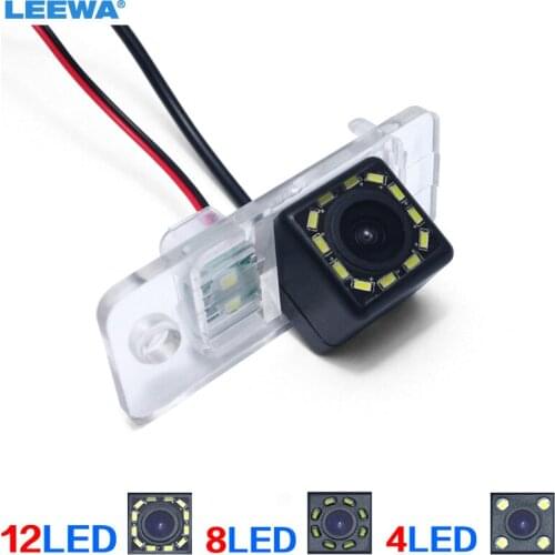LEEWA HD Special Car Rear View Camera With 4LED/8LED/12LED Light For Audi A3/A6 Sedan Parking Reversing Camera