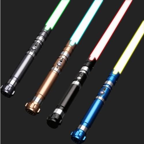 TXQ RGB Lightsaber Dueling FOC And Blaster Metal Hilt 12 Colors 6 Set Soundfonts Toys Juguetes Cosplay Gift Laser Light Saber