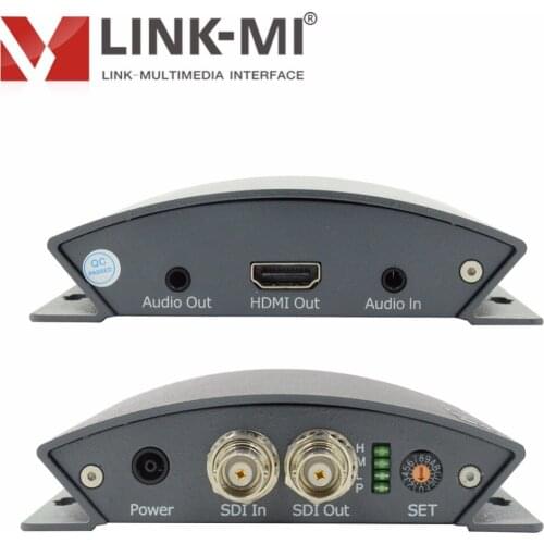 LINK-MI PSH01 Professional SDI to HDMI Converter 1080p With Audio and DIP Switch signal input adaptively analog audio input