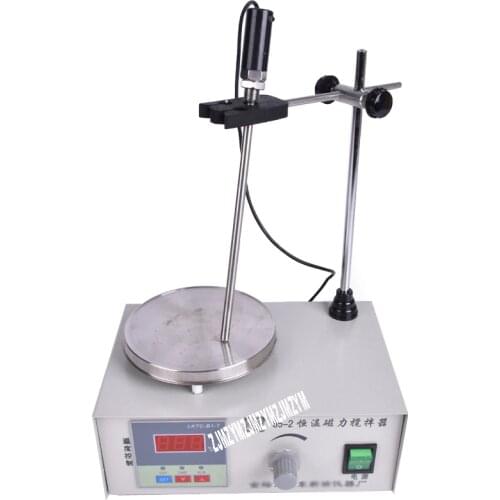 1PC Constant temperature magnetic heating digital display mixer 85-2 Stainless steel heating plate,100-2000r/min, 220V