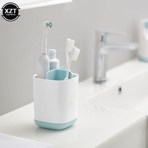 Multifunction Bathroom Storage Box Toothbrush Holder Shaving Makeup Brush Electric Teeth Brush Toothpaste Holder Organizer Case