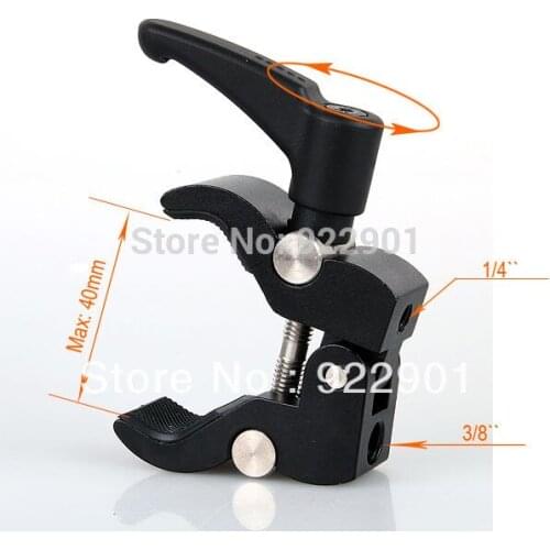 Small Super Clamp For Holding LCD Monitor/DSLR Camera/ DV free shipping