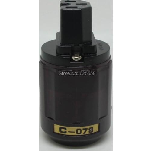 New Gold Plated C-079 IEC plug For Audio connector IEC POWER CONNECTOR