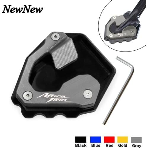 For HONDA CRF1000L CRF 1000L Adv Africa Twin 2016-2018 Motorcycle CNC Kickstand Enlarger Side Stand Pad Extension Support Plate