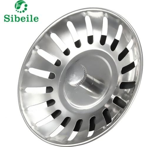 SBLE 2 PICS Stainless Steel Sink Brass Strainer Waste Plug Drain Stopper Filter Basket Cook Kitchen Tool