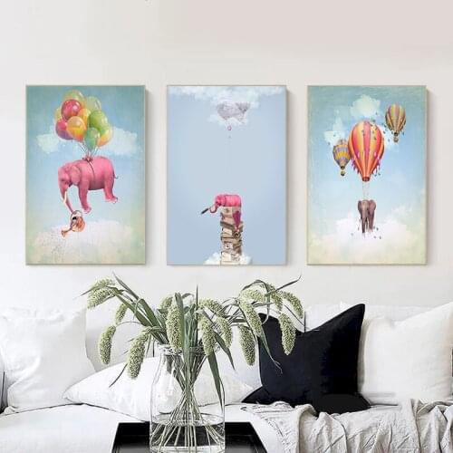 SDOYUNO Paint By Numbers Kits For Adults Kids Color Animals Elephant Canvas Painting Pictures By Numbers Decorative Frames DIY H
