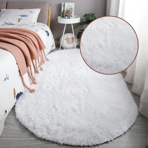 Shaggy Mat Carpet Kids Play Floor Mats Live Room Soft Area Rug Long Hair Bedside Rug for Bedroom Sofa Carpets tapis Decor
