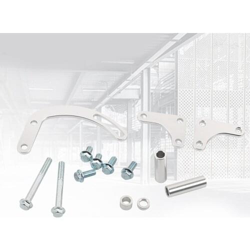 1 Set Adjustable BBC Power Steering Pump Bracket Alternat Generator Bracket Kit Power Steering Pump Mounting Bracket