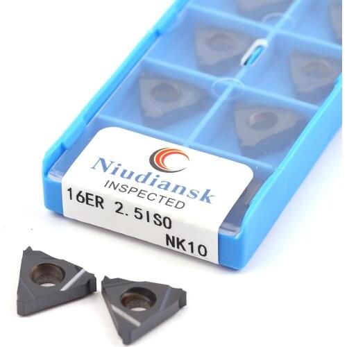 16ER 0.50 ISO 0.75 1.0 ISO 1.25 ISO 1.50 ISO 1.75 ISO 3.0 ISO NK10 carbide Insert Thread Insert CNC lathe Tools turning Insert