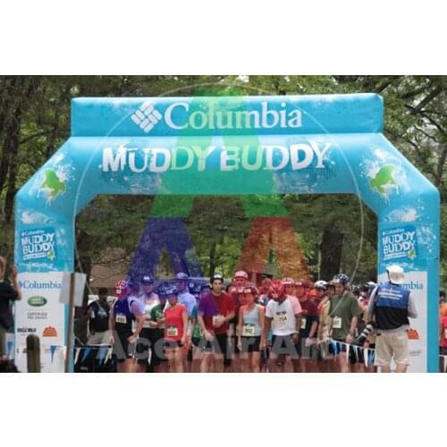 2014 new design attractive colorful inflatable event arch 4 m x2.4 m Complete With All Accessories