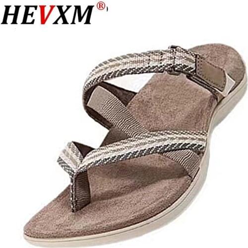 2021 Sandals Womens Chunky Flats Shoes Female Slippers Platform Woman Leather Casual Shoes Beach Ladies Slippers Woman Sandal