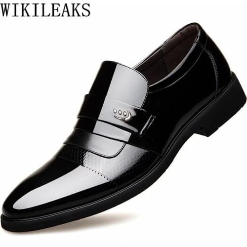 2021 Italian Luxury Brand Men Shoes Leather Formal Shoes Men Oxford Shoes For Men Wedding Dress Shoes Sapato Social Masculino