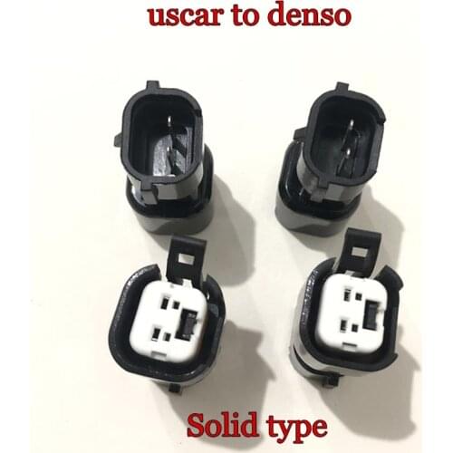 4pcs High quality Uscar to denso adpator connector ev14 to denso plugs clip