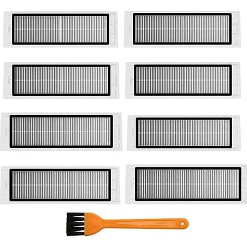 8Pcs Hepa Filter Accessories Kit For Xiaomi Roborock S4 S5 S6 E4 E20 E25 E35 S50 Robotic Vacuum Cleaner Parts