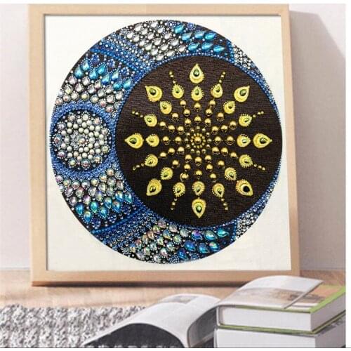 New special shape diamond painting phantom flower combination modern pattern DIY 5D part drill cross stitch kit crystal art