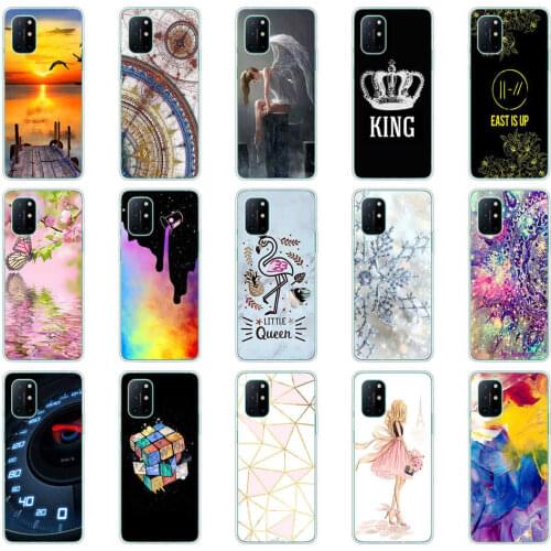 For OnePlus 8T Case Cute Cartoon Soft silicone TPU bumper Back Cover For One Plus 8T OnePlus8T Phone Cases