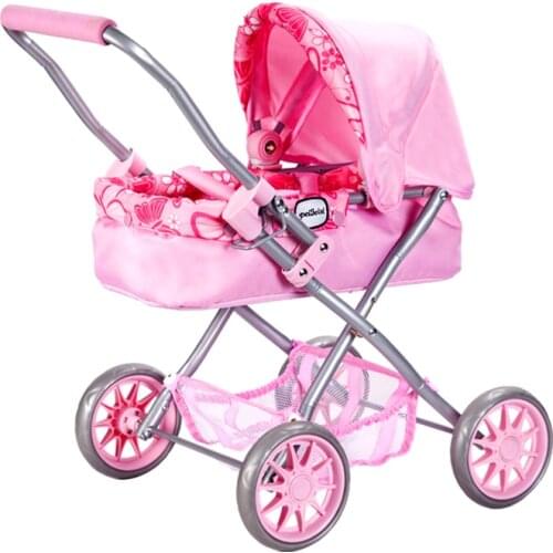 Childrens Toy Doll Stroller Play Pretend Toy Girl Doll Simulation Stroller Toys for Children Birthday Christmas Gifts