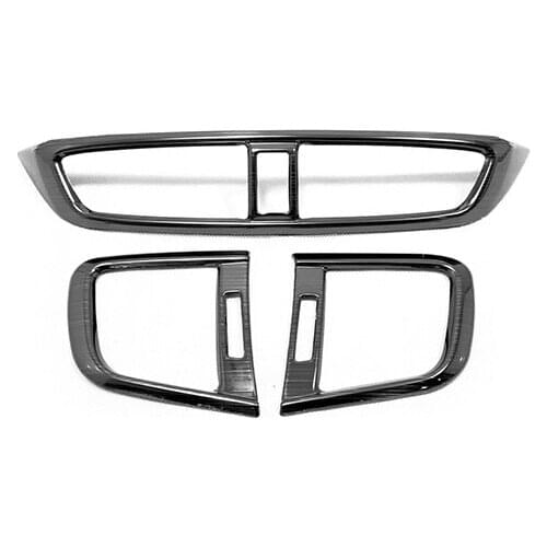 For Honda CR-V CRV 2017 18 19 2020 Car Dashboard Center Central Left Right Air Conditioner Outlet AC Vent Trim Stainless Steel