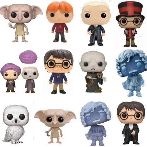 NEWest Harri Series MOLFAY#13 VOLDEMORT#85 with snak HEDWIG Potter Vinyl Action Figures Model Toys for Children Christmas Gift