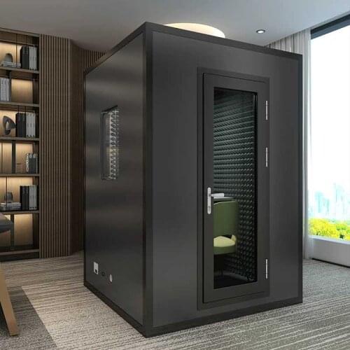 【Global Delivery】Aluminum plastic Panel sound-proof Vocal Booth room Modular Detachable host studio Vocal Booth