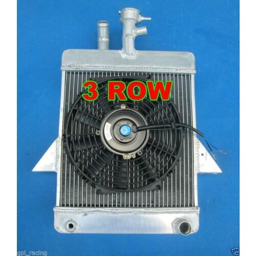 Hot Selling Alloy Aluminum Radiator +Shroud+ FAN For Triumph GT6 1966-1973 1967 1968 1969 1970 1971 1972 1966 1973 3 ROW