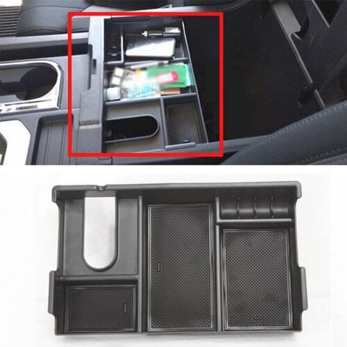 JX-LCLYL Car Center Console Armrest Storage Box Tray For 2014-2018 Toyota Tundra