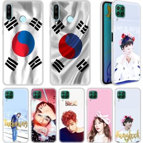 Soft Case For Huawei P30 P40 Lite E Phone Cover P Smart Z Y7 Y6 2019 Honor Play 9A 8X 20 Pro Korea Korean Koreans National Flags