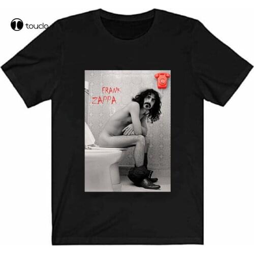 New Frank Zappa Sitting On The Toilet T Shirt Size S M L 234Xl Black Tee Shirt S-5Xl