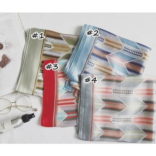 New fashion silklike diamond-shaped pattern fashion soft women scarf/scarves warps shawls hijab viscose muslim bandana 10 pcs