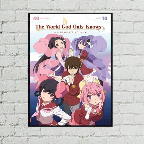 The World God Only Knows:Goddesses Anime Poster Canvas Print Japanese Hit New Drama Cover Wall Painting Home Decoration