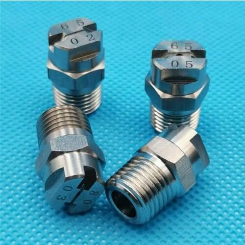 1/4"BSPT Stainless Steel Vee Jet Industrial Fan Water Wash Spray Nozzle,HVV Jet Flat Fan Spray Nozzle