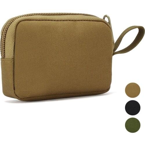 Tactical Wallet Pouch 900D Waterproof Coin Card Pocket Military Earphone Key Holder Bag Outdoor Utility Pouch for Hunting Hiking