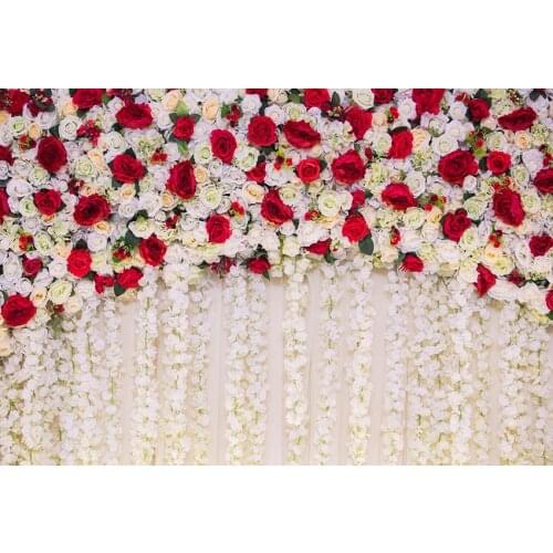 Floral wall Marriage photo background vinyl fotografia romantic photographic backdrops for photo studio props photophone lv-2140