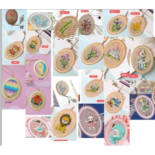 Flowers 2 DIY Craft Stich Cross Stitch Bookmark Metal Silver Golden Needlework Embroidery Crafts Counted Cross-Stitching Kit