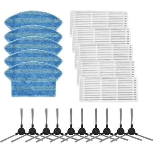 Replacement Side Brushes HEPA Filter Mop Cloth Pad for Midea I2 Vcr03 Vacuum Cleaner Cleaning Spare Parts Accessories