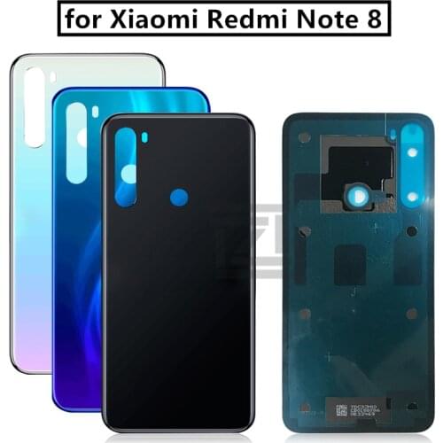 For Xiaomi Redmi Note 8 Battery Back Cover Rear Door Housing Side Key Replacement Repair Spare Parts