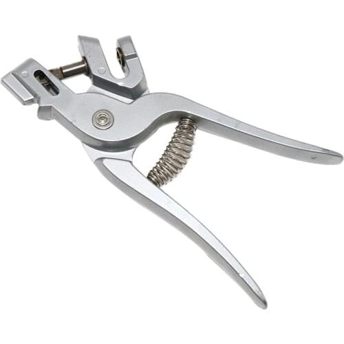 Cattle And Sheep Ear Hole Clamp Pig With Ear Cave Pliers Farm Animal Pet Stainless Steel Hole Pliers Animal Marker Tool 1 Pcs