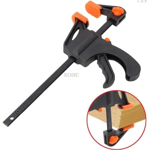 4 Inch Wood-Working Bar Clamp Quick Ratchet Release Speed Squeeze DIY Hand Tools M08 dropship