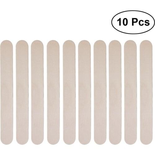 10±1pcs Hair Removal Wooden Wax Applicator Sticks Wax Spatula Tongue Depressors