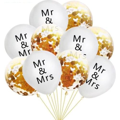 10pcs/lot MR&MRS package wedding series confetti package balloon wedding confetti balloon FC15