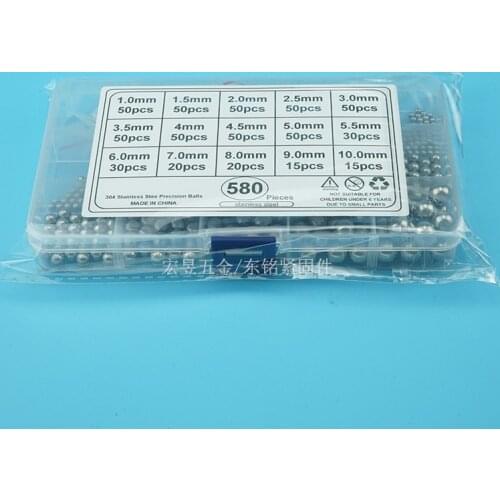 304 Stainless Steel Balls 1mm 1.5mm 2mm 2.5mm 3mm 3.5mm 4mm 4.5mm 5mm 5.5mm 6mm 7mm 8mm 9mm 10mm Set for Bearings Steel Beads