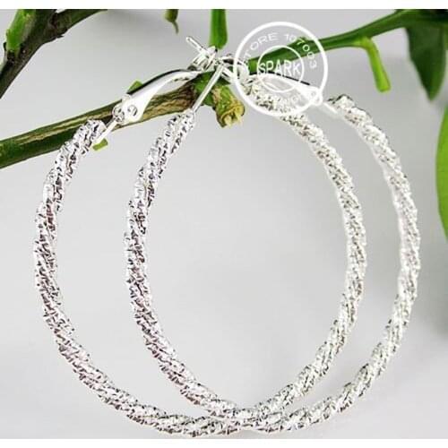 50mm Basketball Wives Steel Bamboo Earrings Hip Hop Earrings Wholesale Fashion Earring For Party Love Gift