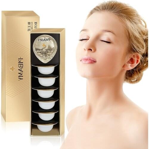 7pcs/box Honey No-wash Sleeping Mask Aloe Jelly Pudding Anti-wrinkle Face Cream Night Hydrating Portable Face Care Mask TSLM2