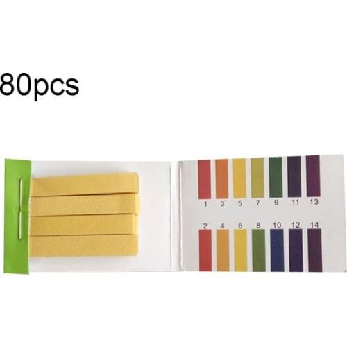 80 Pcs Multipurpose pH Test Strips Universal Full Range Litmus Paper 1-14 Acidic Alkaline Indicator Food Urine Lab Soil