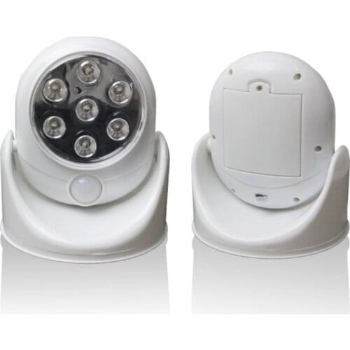 Wireless Infrared Motion Activated Sensor Light 360 Degree Rotary Motion Wall Lamps Toilet Night Outdoor Lights 652E
