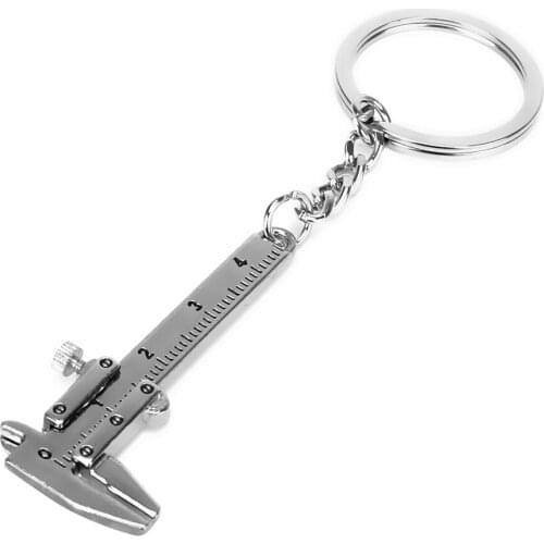Vernier Caliper Pendant Car Key Rings Metal Auto Keychains Fashion Jewelry High Quality Interior Accessories Keyring Car-styling