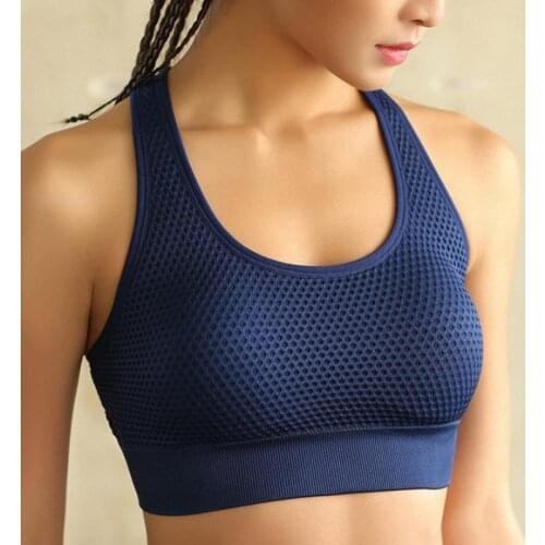 WHOUARE Yoga Bra Women Top Sports Gym Fitness Essentials Push Up Sports No Rims Shockproof Breathable Quick Dry Women Yoga Bra