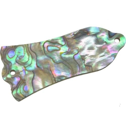 Dopro Real CUSTOM Natural Abalone Shell Guitar Truss Rod Cover with 2 Holes Fits for Gibson Les Paul